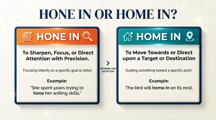 Hone In or Home In Meaning and Definition