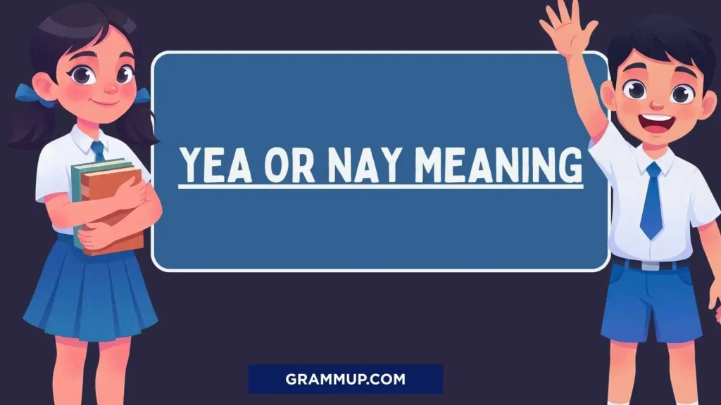 Yea or Nay Meaning
