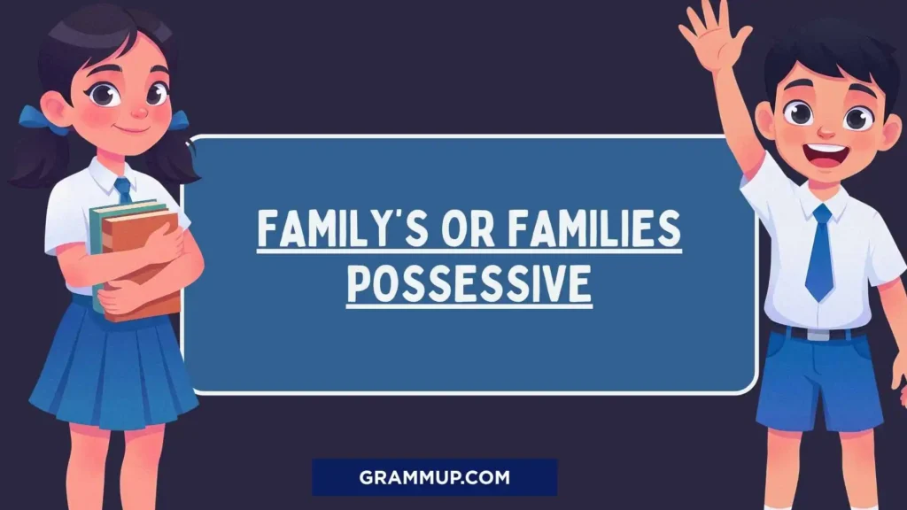 Family’s or Families Possessive