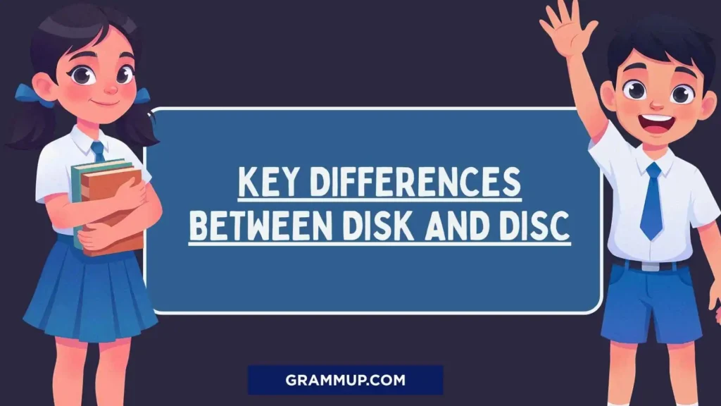 Key Differences Between Disk and Disc