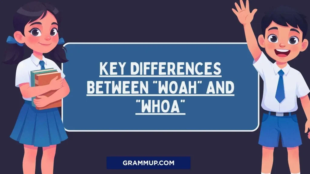 Key Differences Between “Woah” and “Whoa”