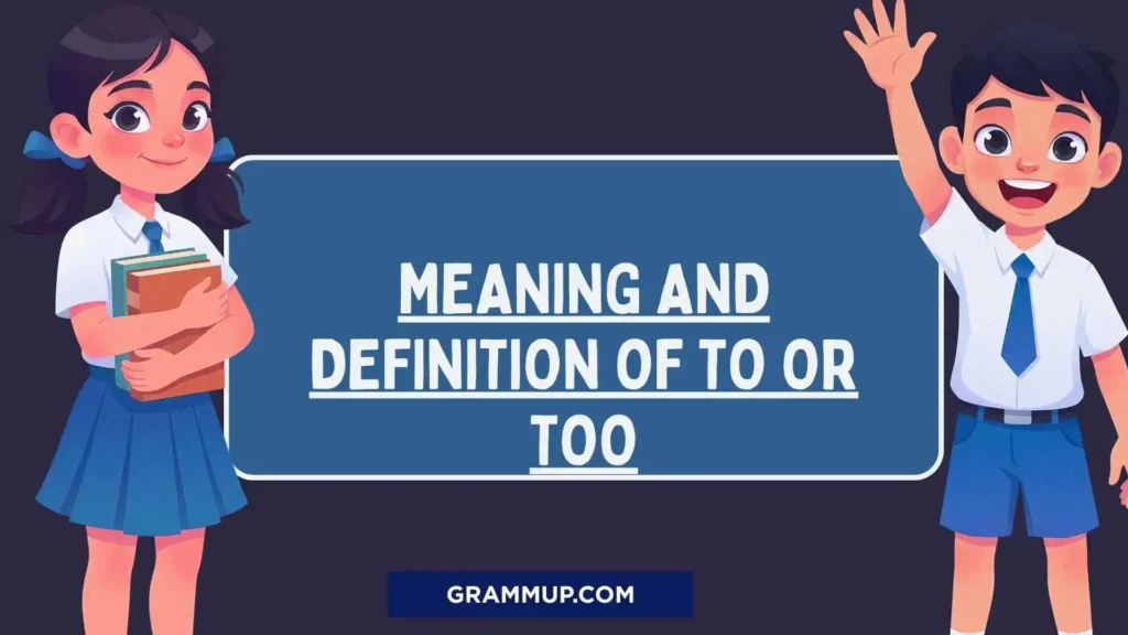 Meaning and Definition of Each Word