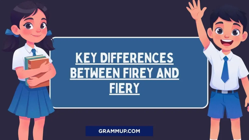 Key Differences Between Firey and Fiery