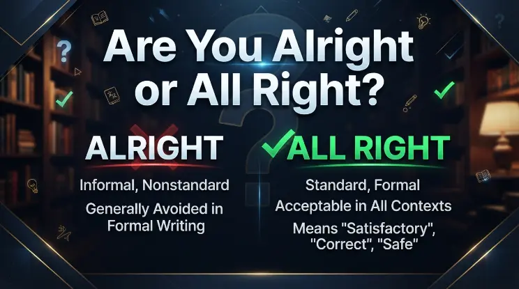 Are You Alright or All Right