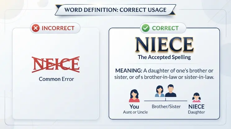 Neice or Niece Meaning and Definition