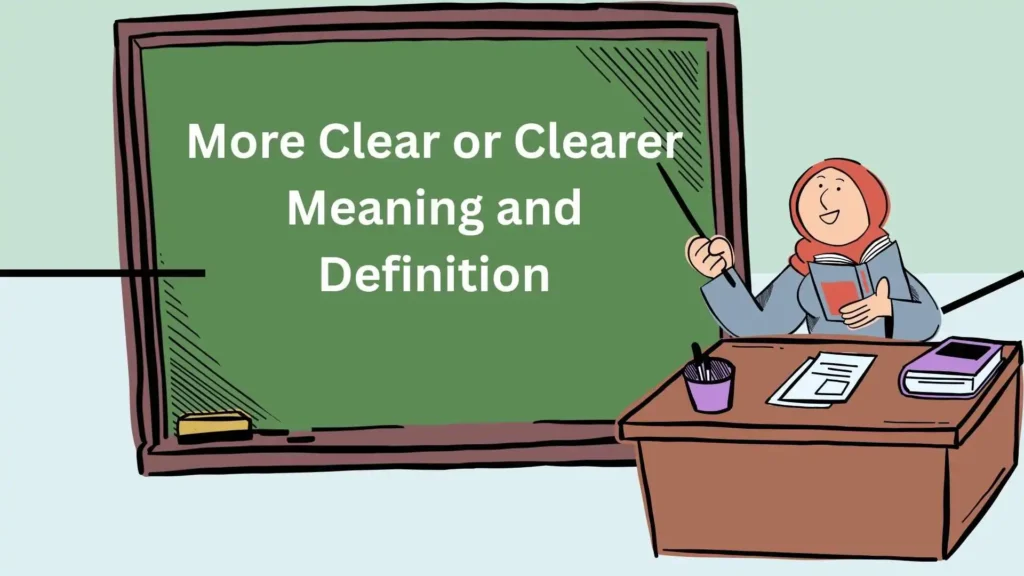 More Clear or Clearer
Meaning and Definition