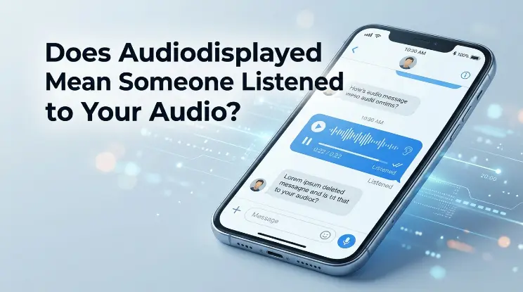 Does Audiodisplayed Mean Someone Listened to Your Audio?