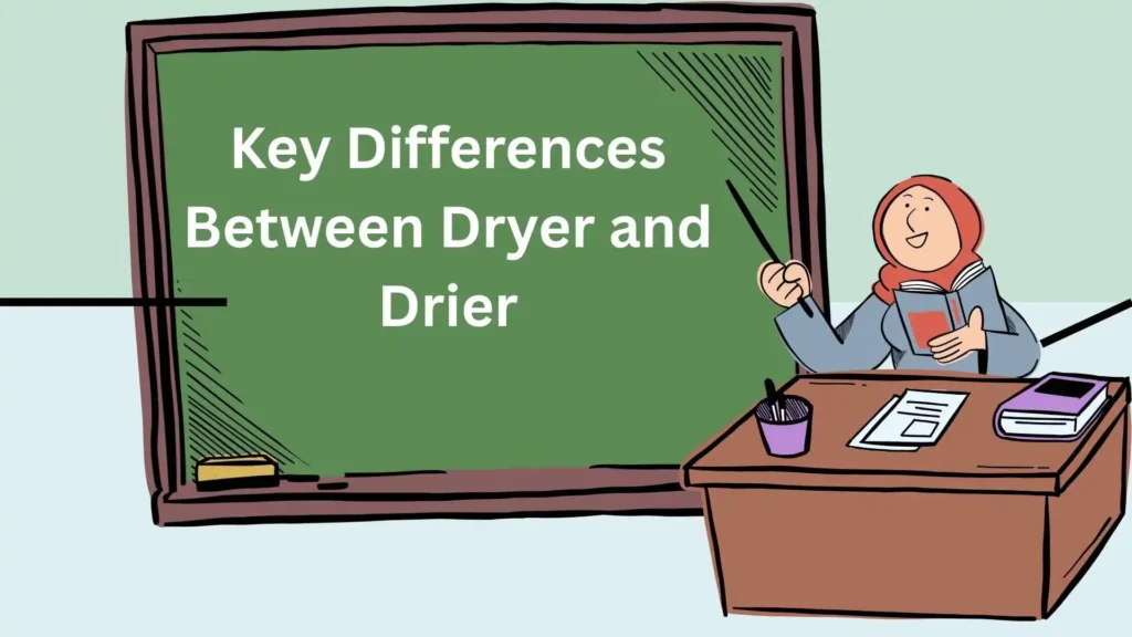 Key Differences Between Dryer and Drier