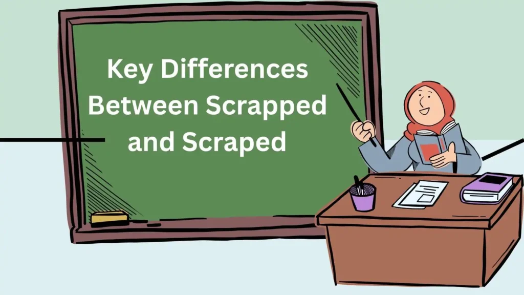 Key Differences Between Scrapped and Scraped