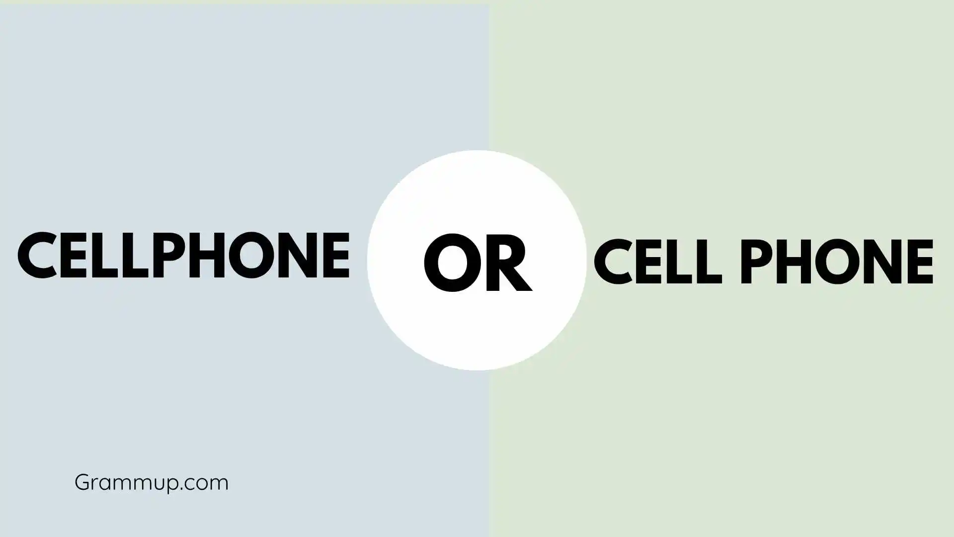 Cellphone or Cell Phone
