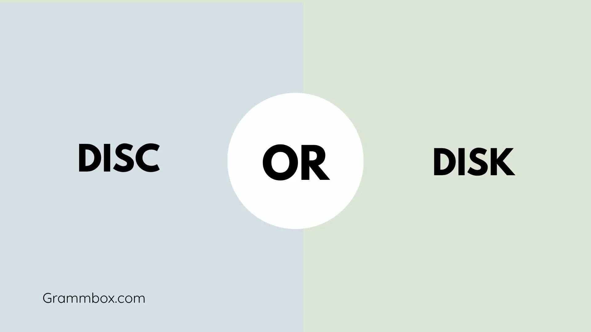 Disc or Disk
