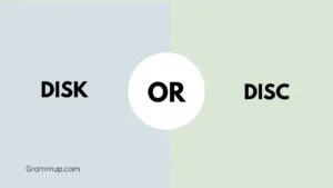 Disk or Disc