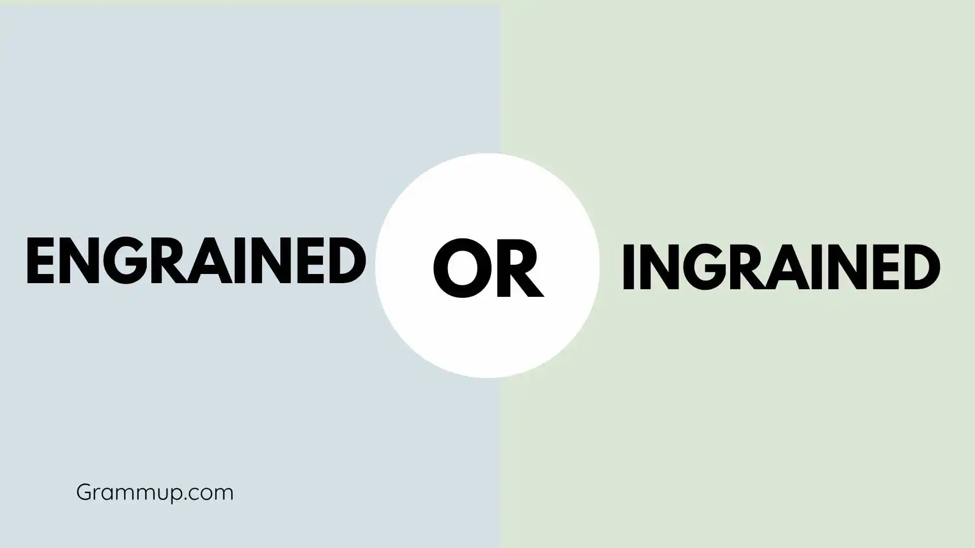 Engrained or Ingrained