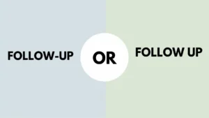 Follow-up or Follow Up