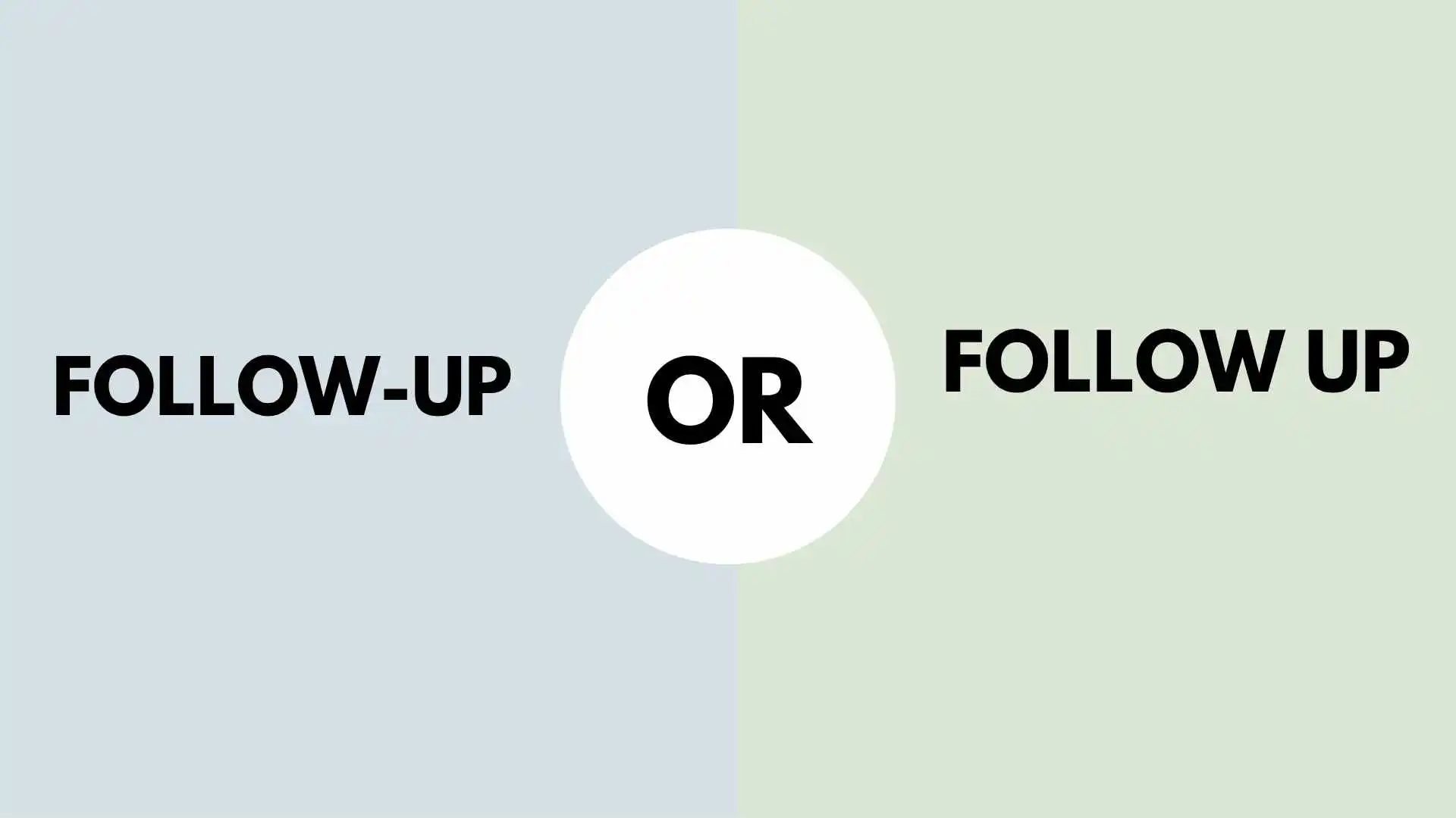 Follow-up or Follow Up