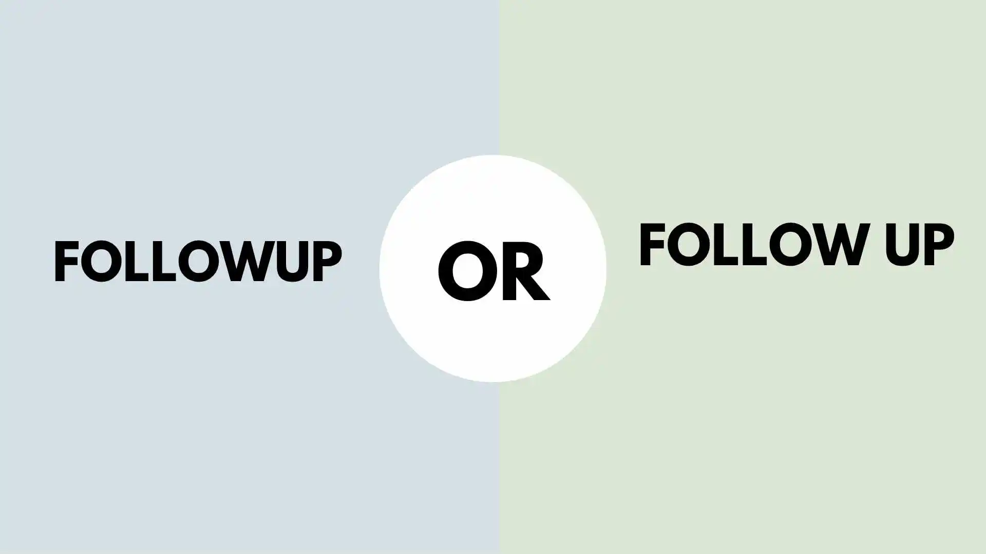 Followup or Follow Up