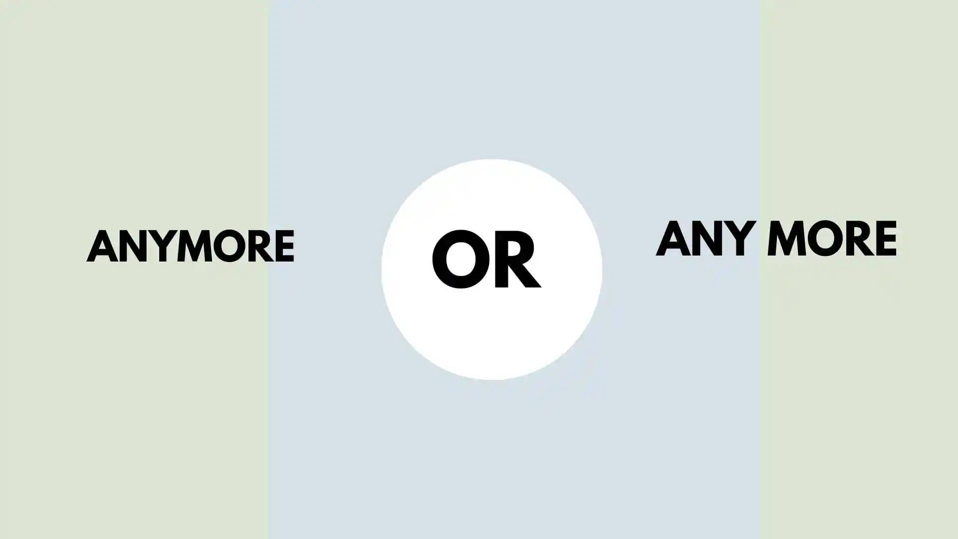 anymore or any more