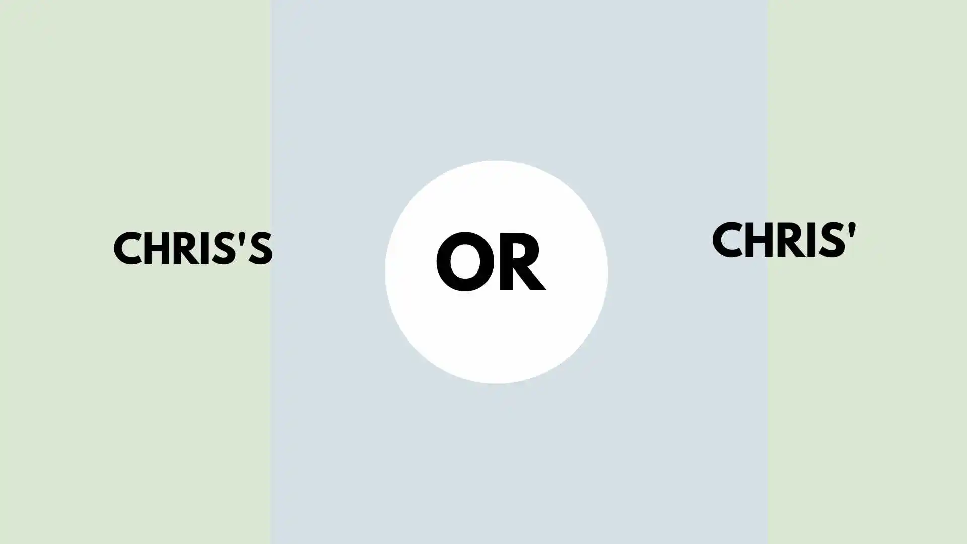 chris's or chris'