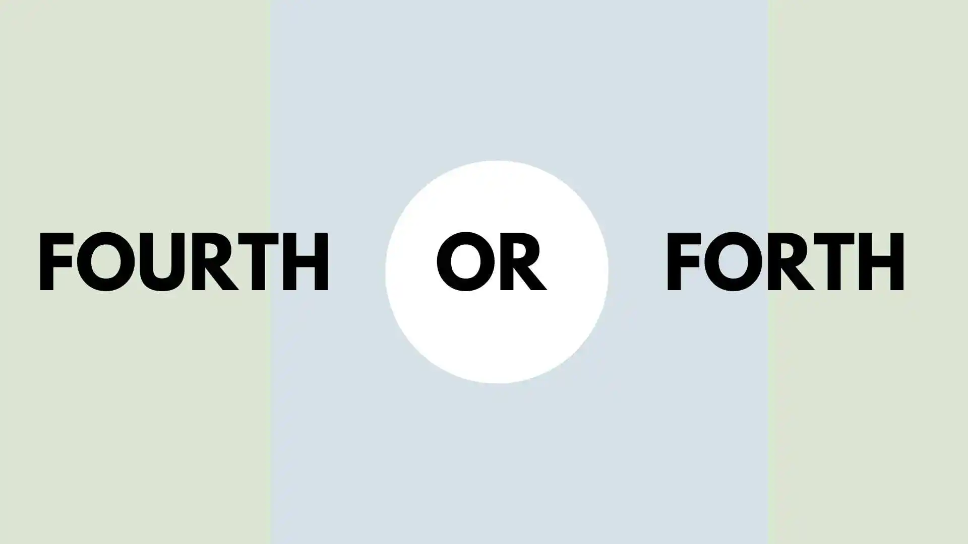Fourth or Forth