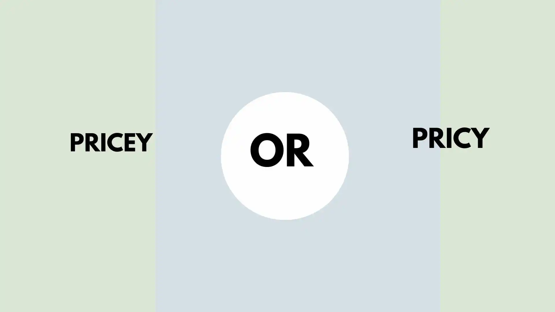 Pricey or Pricy