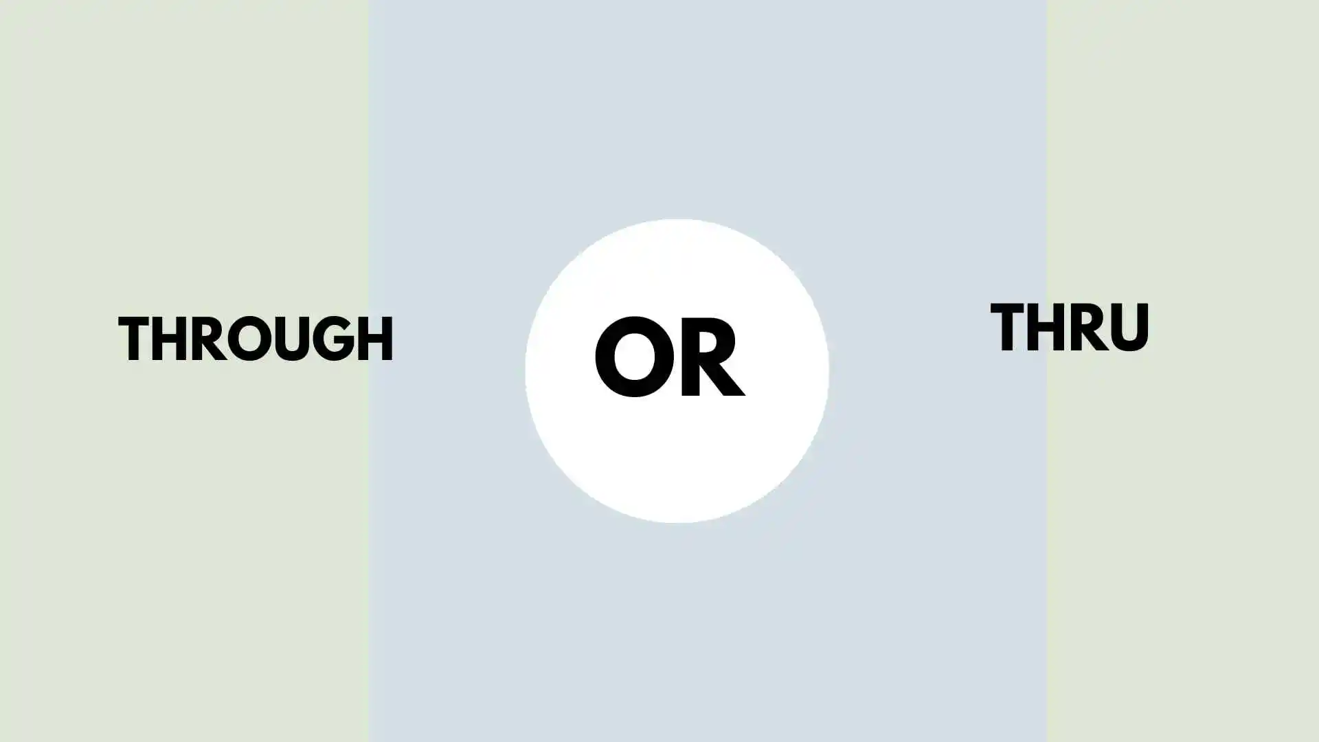 through or thru