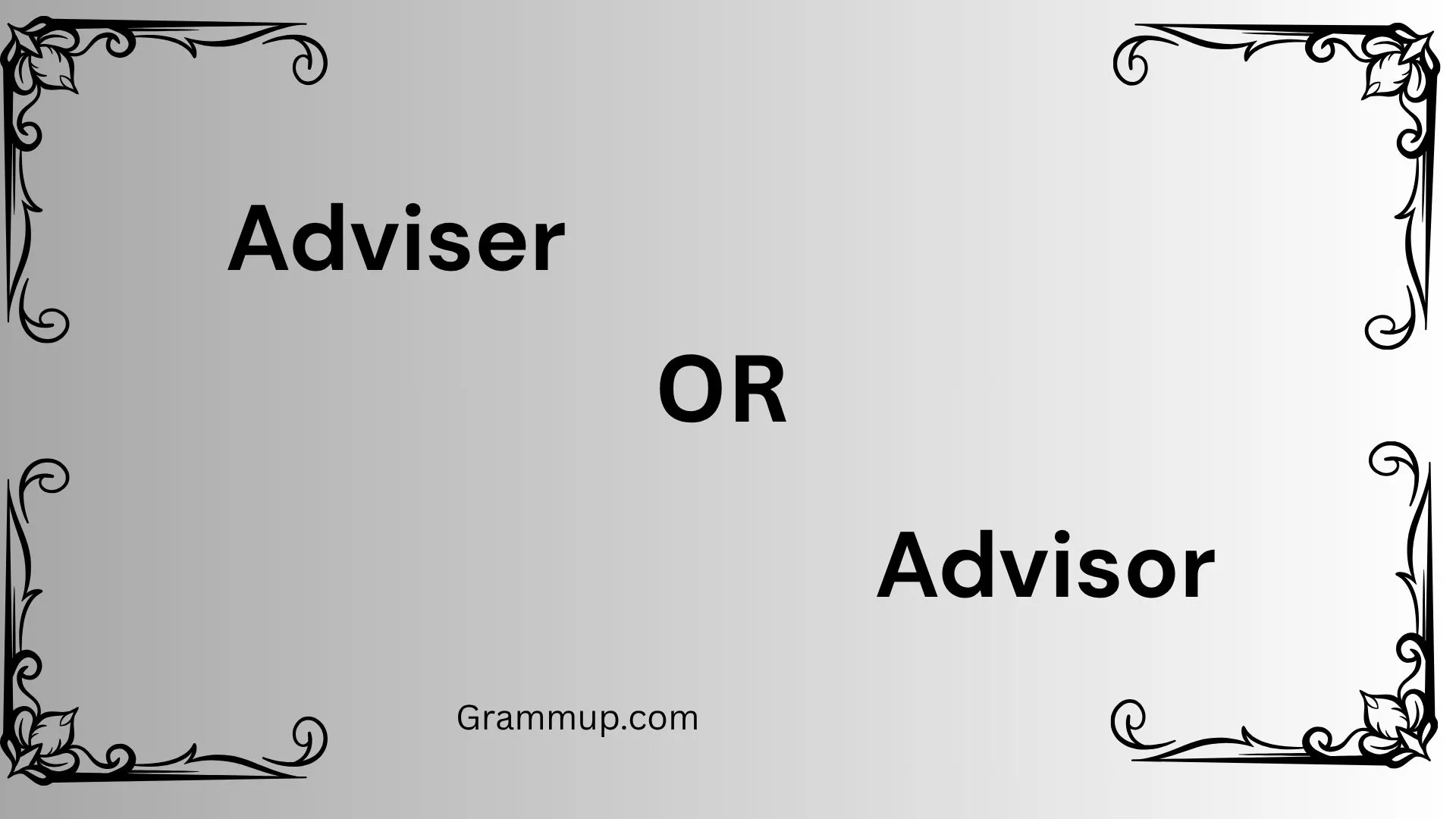 adviser or advisor
