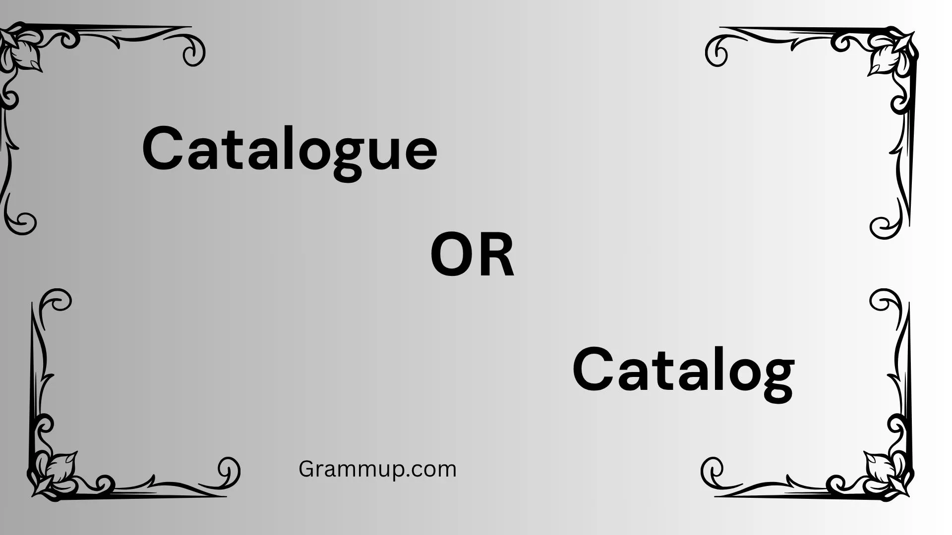 Catalogue or Catalog