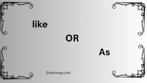 like or as