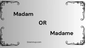 madam or madame