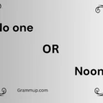 no one or noone