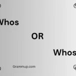 whos or whose