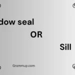 window seal or sill