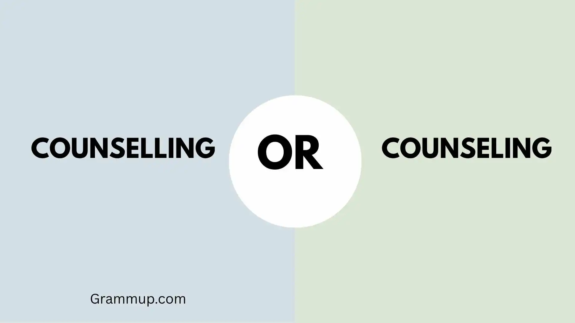Counselling or Counseling