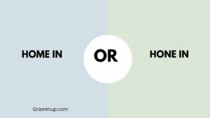 home in or hone in