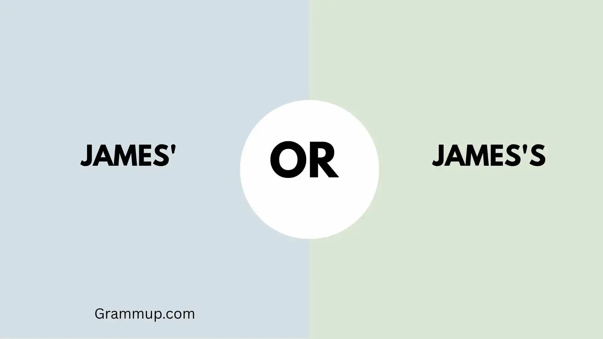 James' or James's