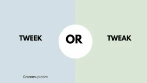 tweek or tweak