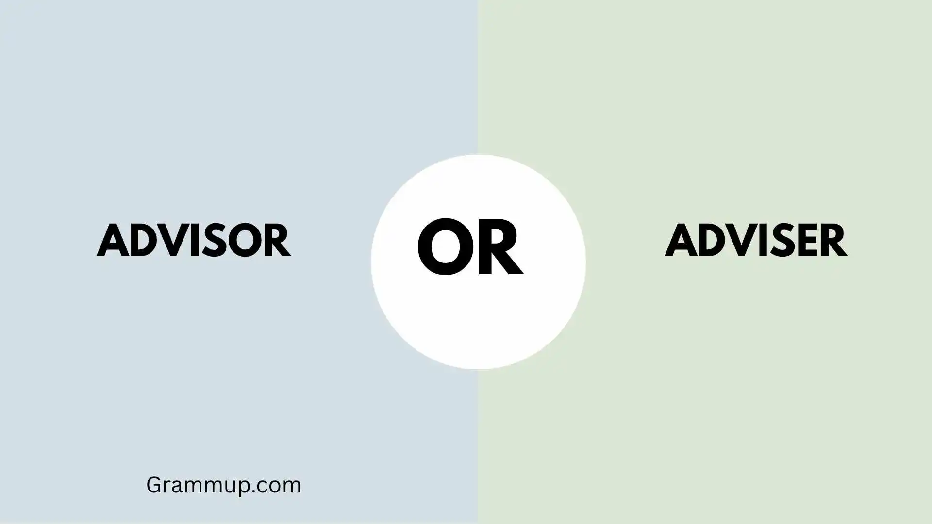 Advisor or Adviser