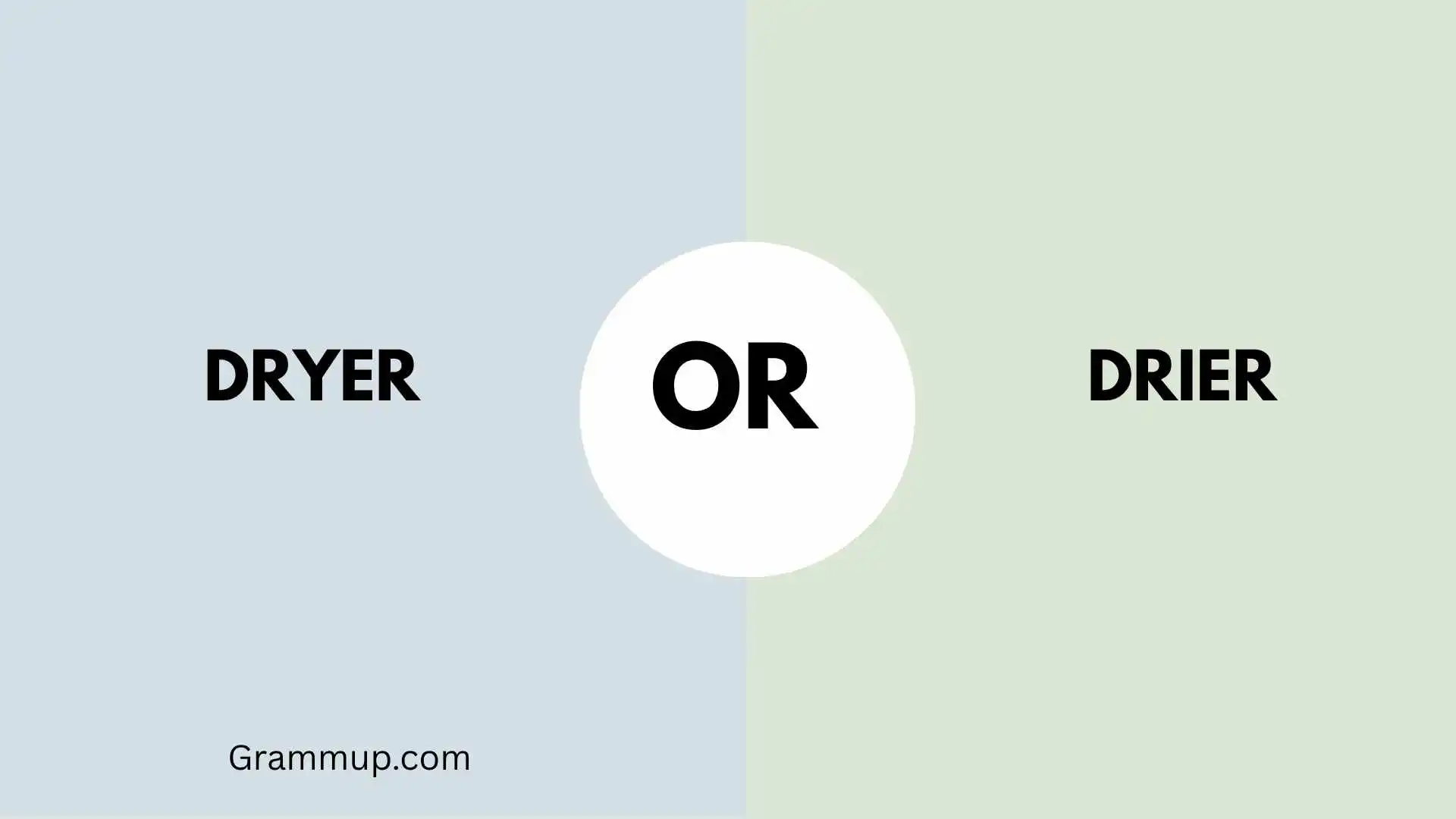 Dryer or Drier