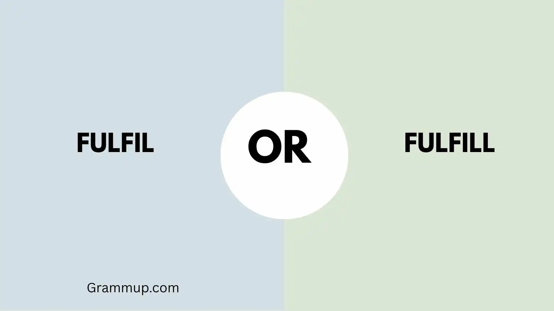 Fulfil or Fulfill