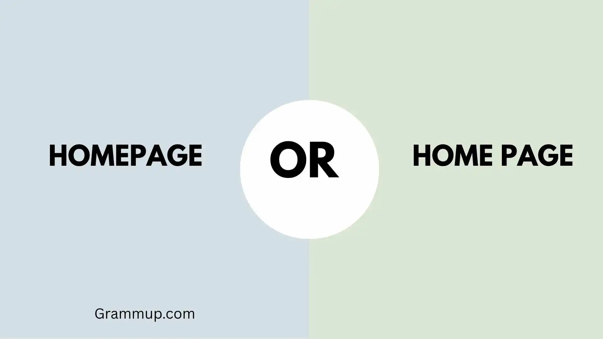homepage or home page
