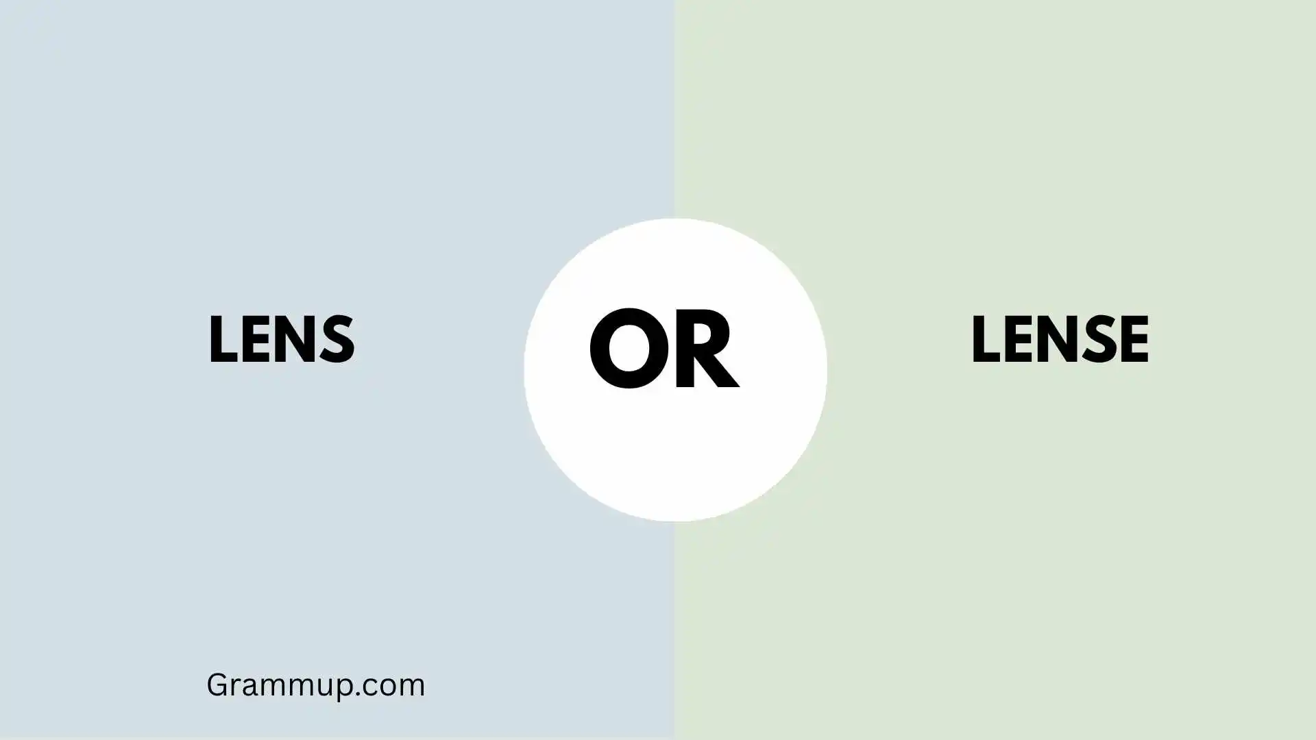Lens or Lense