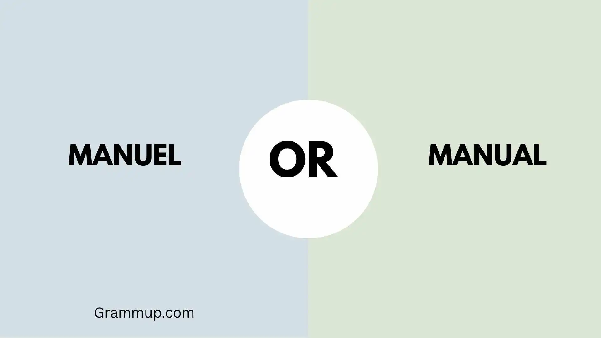 manuel or manual