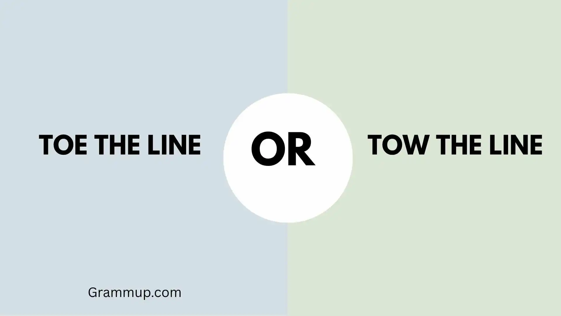 Toe the Line or Tow the Line